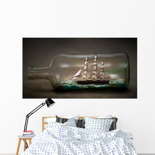 Ship Bottle Wall Decal