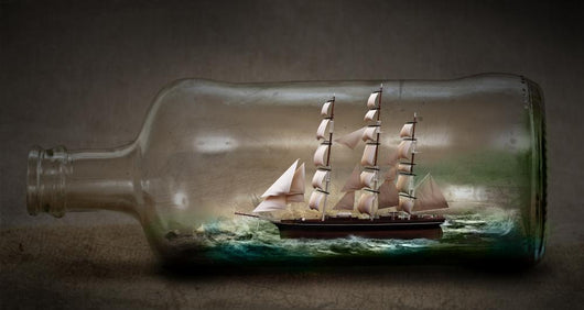 Ship Bottle Wall Decal