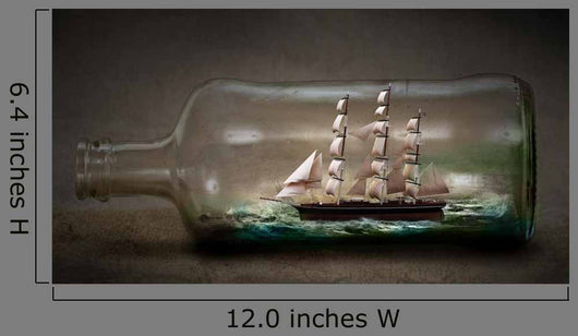 Ship Bottle Wall Decal