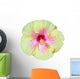 White and Pink Hibiscus Wall Decal