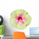 White and Pink Hibiscus Wall Decal