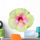 White and Pink Hibiscus Wall Decal