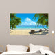 Two Beach Chairs White Wall Decal