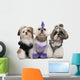 Three Shih Tzus Dressed up Wall Decal