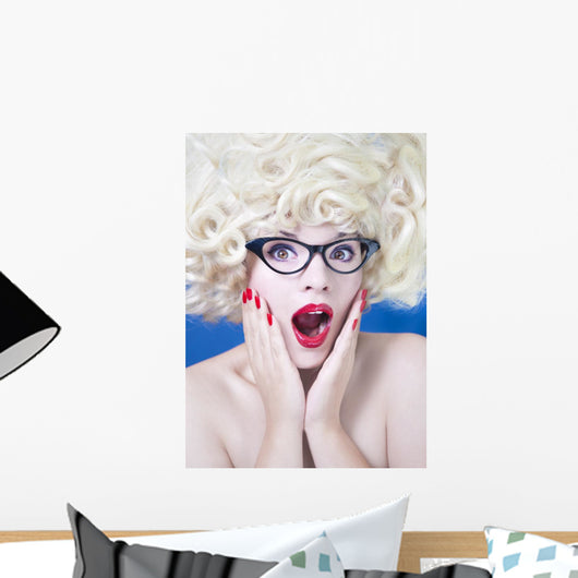 Pretty Girl with Funny Wall Decal