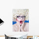 Pretty Girl with Funny Wall Decal