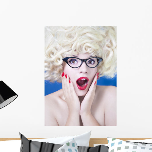 Pretty Girl with Funny Wall Decal