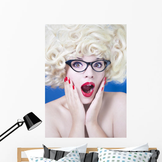 Pretty Girl with Funny Wall Decal