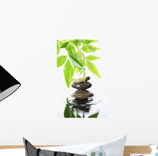 Stacked Stones Water Wall Decal