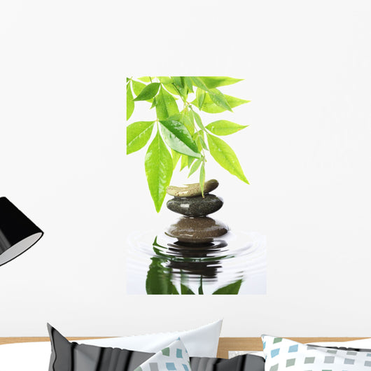 Stacked Stones Water Wall Decal