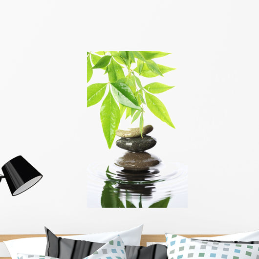 Stacked Stones Water Wall Decal