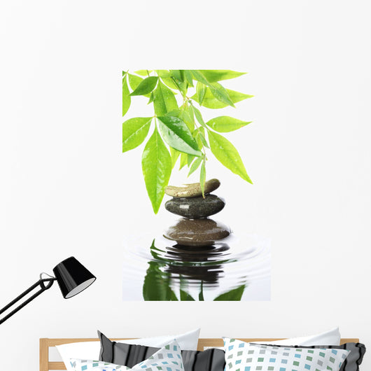 Stacked Stones Water Wall Decal