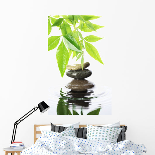 Stacked Stones Water Wall Decal