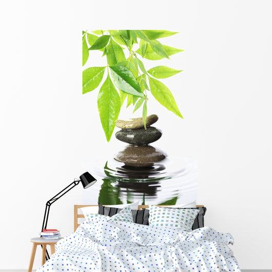 Stacked Stones Water Wall Decal