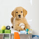 Golden Retriever Puppy with Wall Decal