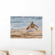 Dogs Playing Beach Wall Decal