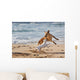 Dogs Playing Beach Wall Decal