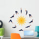 Steps Yoga Surya Namaskar Wall Decal
