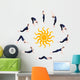 Steps Yoga Surya Namaskar Wall Decal