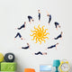 Steps Yoga Surya Namaskar Wall Decal