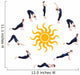 Steps Yoga Surya Namaskar Wall Decal