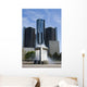 Renaissance Center and Fountain Wall Decal