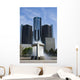 Renaissance Center and Fountain Wall Decal