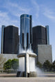 Renaissance Center and Fountain Wall Decal