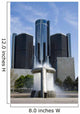Renaissance Center and Fountain Wall Decal
