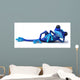 Blue CG Frog Wall Decal