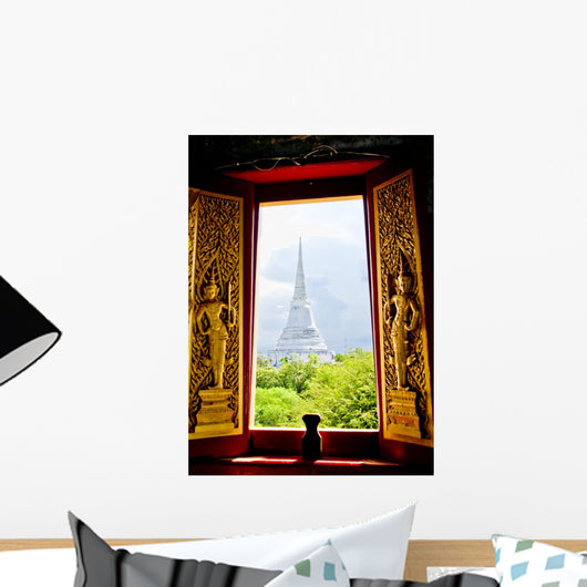 Looking through Window Wall Decal