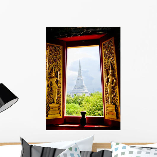 Looking through Window Wall Decal
