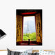 Looking through Window Wall Decal