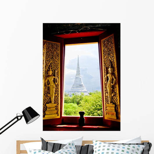 Looking through Window Wall Decal
