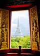 Looking through Window Wall Decal