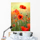 Red Poppy Wall Decal Design 2