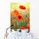 Red Poppy Wall Decal Design 2