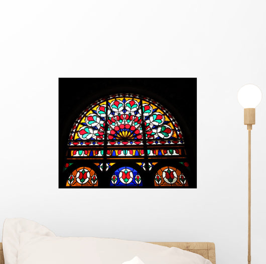 Historic House Glass Stained Wall Decal