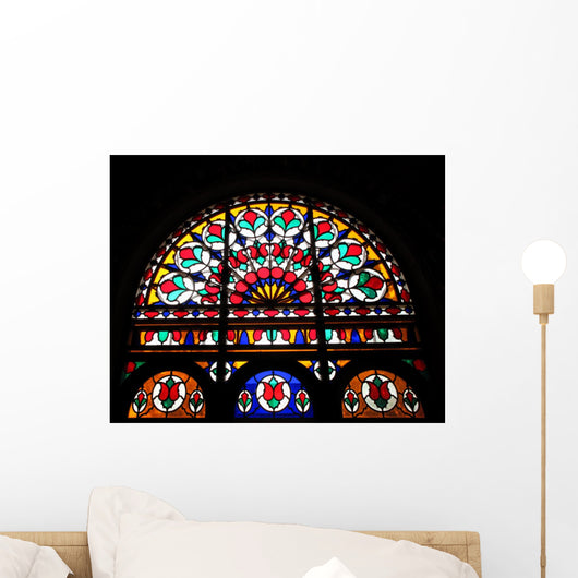 Historic House Glass Stained Wall Decal