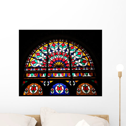 Historic House Glass Stained Wall Decal