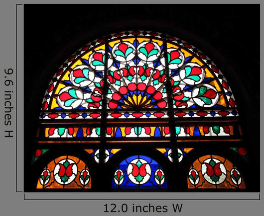 Historic House Glass Stained Wall Decal