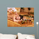 Woman Getting Massage Bamboo Wall Decal