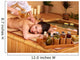 Woman Getting Massage Bamboo Wall Decal