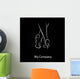 Logo Sexy Legs High-heeled Wall Decal