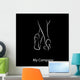 Logo Sexy Legs High-heeled Wall Decal