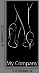 Logo Sexy Legs High-heeled Wall Decal