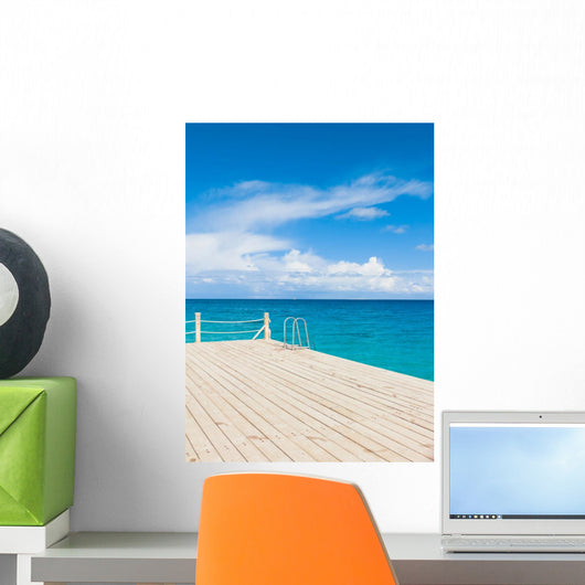 Pier over Waters Wall Decal