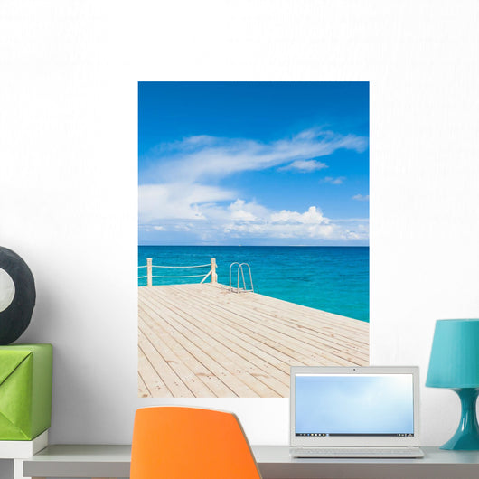 Pier over Waters Wall Decal