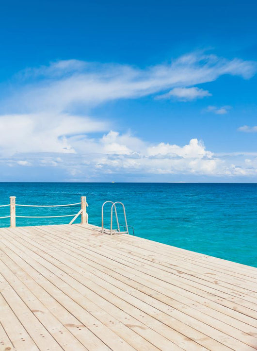 Pier over Waters Wall Decal