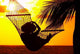 Sunset and Hammock Wall Decal